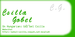 csilla gobel business card